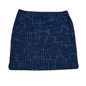 St. John Couture Tweed Skirt Blue Navy Size 4 Marie Gray Women’s